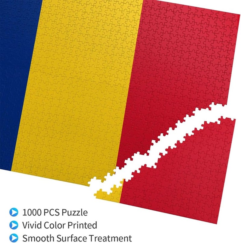 لغز علم رومانيا فايا 1000 قطعة 29.5 × 19.7 بوصة ديكور منزلي هدية - Image 2